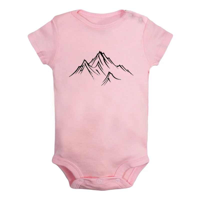 JcBaby1248PD Рисунок гор закройте глаза и загадайте пожелание; Одежда для новорожденных мальчиков и девочек; комбинезон с принтом; боди для младенцев; одежда - Цвет: JcBaby1248PD
