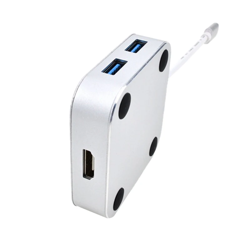 Usb3.1 Тип-C/M для Hdmi+ Usb3.0x3+ Pd адаптер 4K Hd 5-в-1 конвертер
