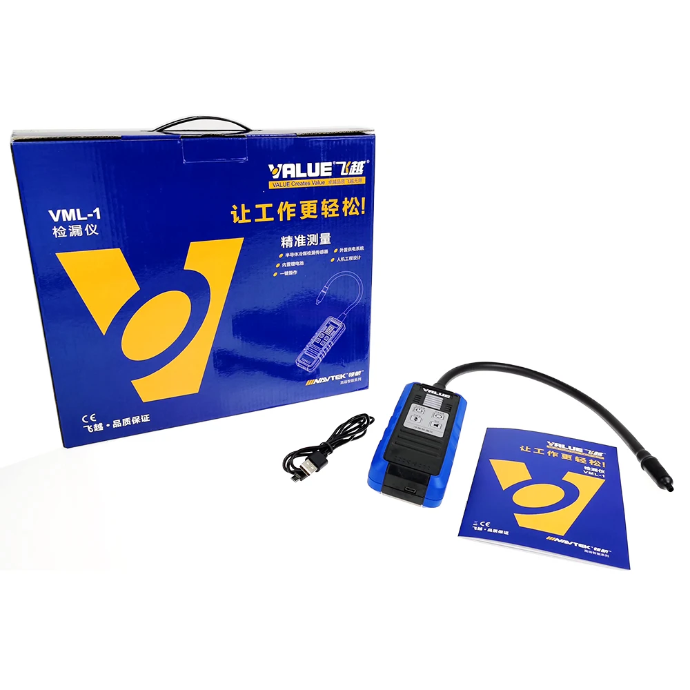 Tools VML1 Refrigerant Detector Electronic Halogen Leak Detector R410 R22 R32 Refrigeration