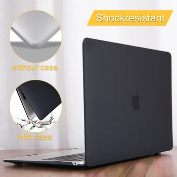 

Frosted solid color Hard Case Cover Shell for New Apple Macbook Air Pro Retina 13 15 Touch Bar & ID A2159 A1932 A1990 A1466