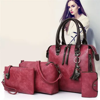 

4pcs/set Shoulder Bags Lady Bag NEW Fashion Korean Version Spring Handbag High Quality 2020 Crossbody Bags Simple All-Match Bag