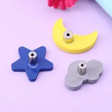 Дети анти-столкновения ручка креативная дверь шкаф ящик мебель ручки мультфильм звезда Луна облако форма