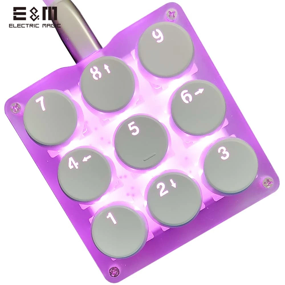 circle red axis 9 клавиш макро OSU программируемая RGB подсветка механическая клавиатура электрический конкурс игра ПК ноутбук MAC WIN Geeker Outemu переключатель - Цвет: circle red axis