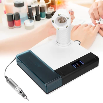 

65W Multi-Functional Nail Grinding Machine Professional Nail Dust Cleaner Digital Display LED Manicure Light For Nail Salon