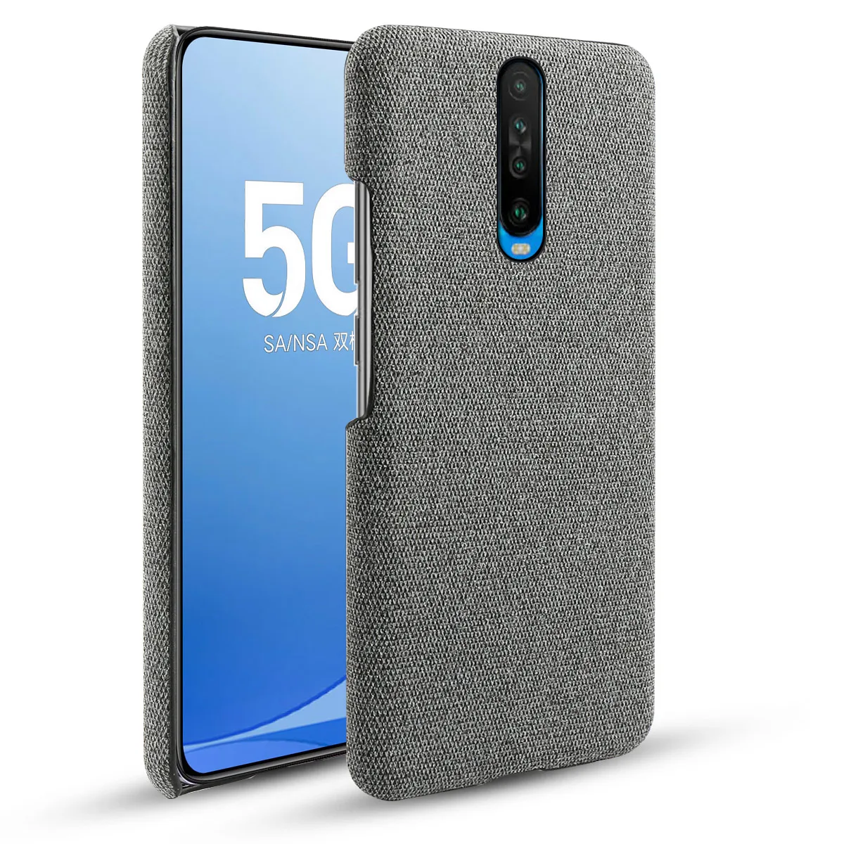 For Xiaomi Redmi K30 5G Case Slim Fabric Cloth Hard PC Cover K20 Pro Mi 9T Shockproof | Мобильные телефоны и аксессуары