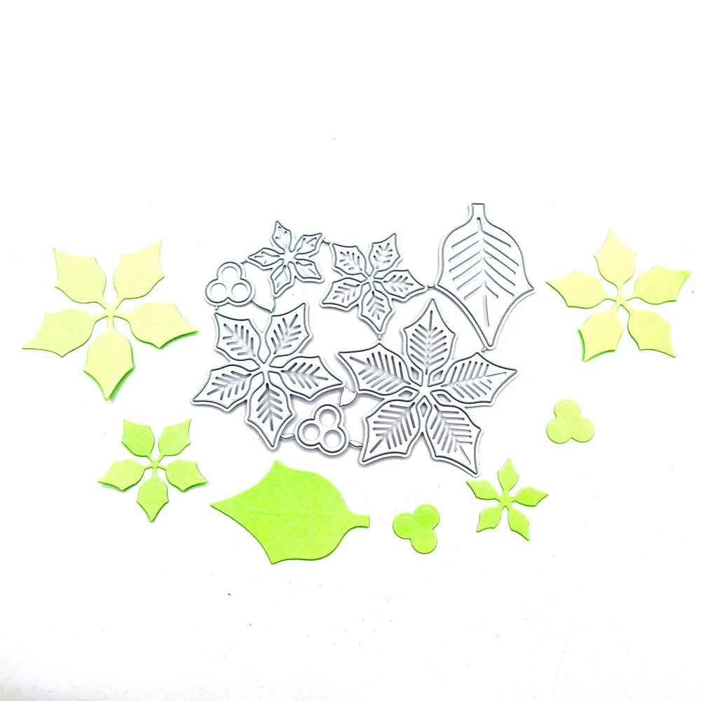 

Julyarts Flowers And Plants Metal Cutting Dies Scrapbooking Dies Metal Carbon Steel Silver DIY Scrapbook Paper Album Embossing