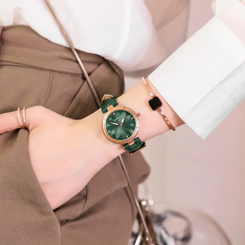 

Guou Ancient Europe Ladies' Watch Students Korean-style Simple Fashion Waterproof Quartz Watch Steel Watch Women's INS Elegant