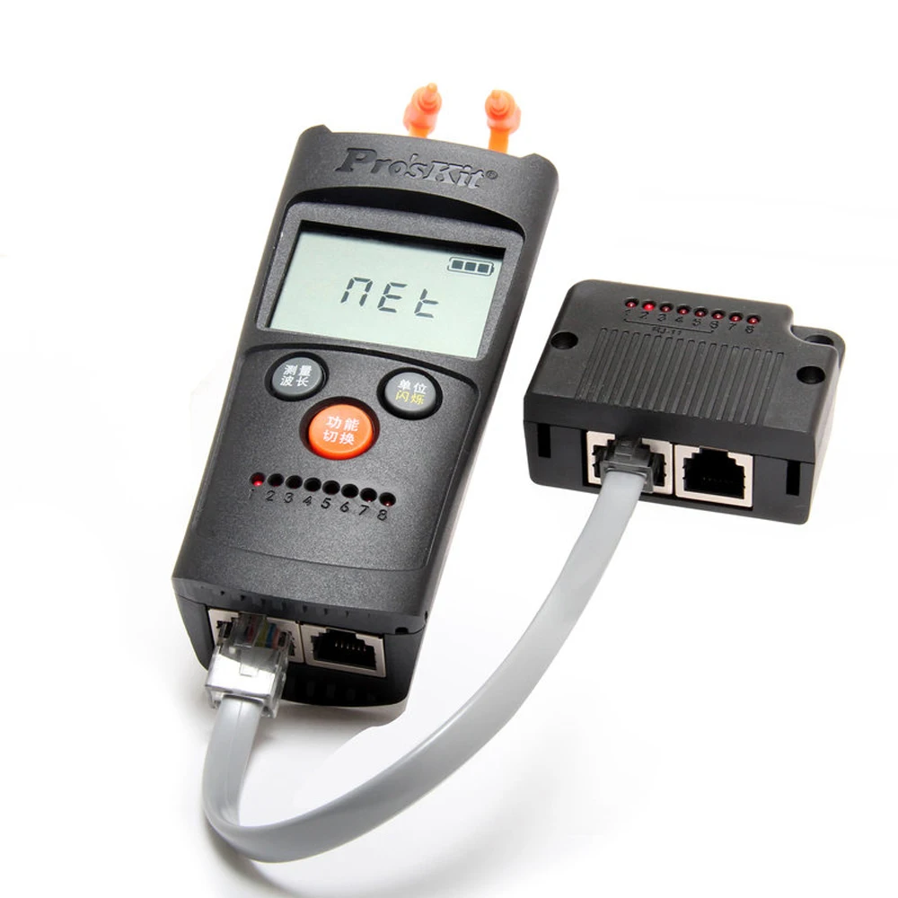 Pro'sKit MT-7602-C Многофункциональный измеритель мощности оптического волокна 4 в 1 кабельный тестер оптический измеритель мощности детектор неисправностей кабельный тестер