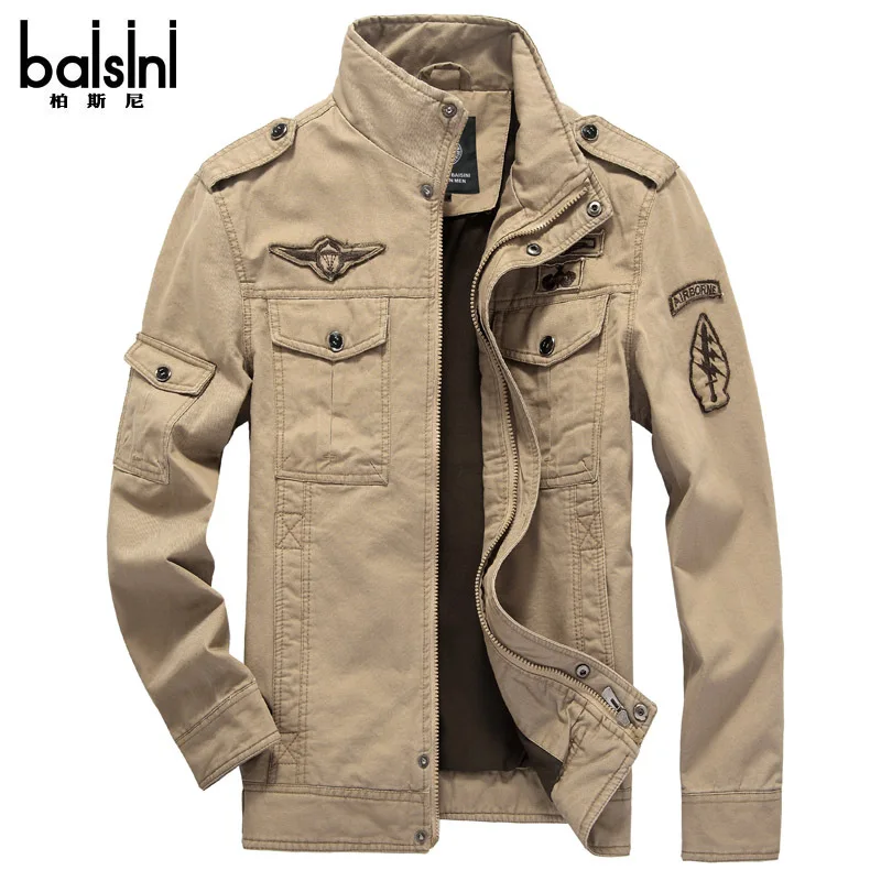 

2019 Autumn And Winter New Style Men Jacket Air Force One MEN'S Coat Large Size Pure Cotton Jacket Men's Batch