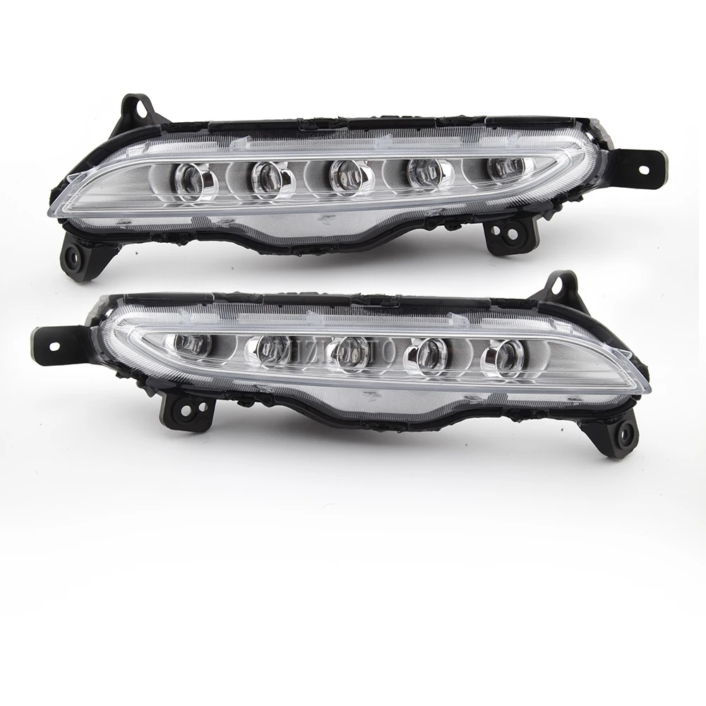 LED Daytime Running Lights For Hyundai Tucson 2015 2016 2017 2018 Daylight 12V DRL foglights  Fog Lamp Cover Car Styling