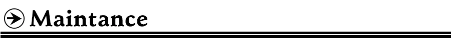 Maintance