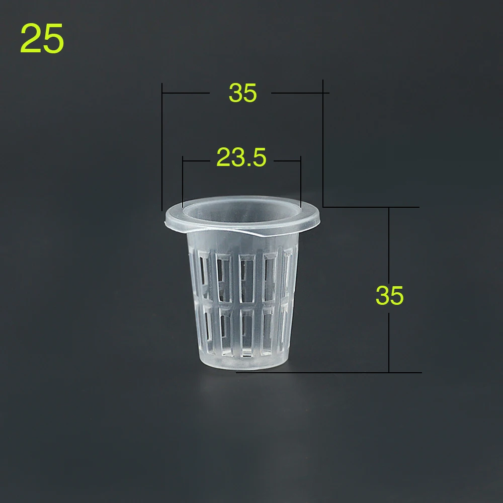 10Pcs Hydroponic colonization Mesh Pot Net Cup Basket Hydroponic Aeroponic Planting Grow Clone Nursery Plant Soilless 