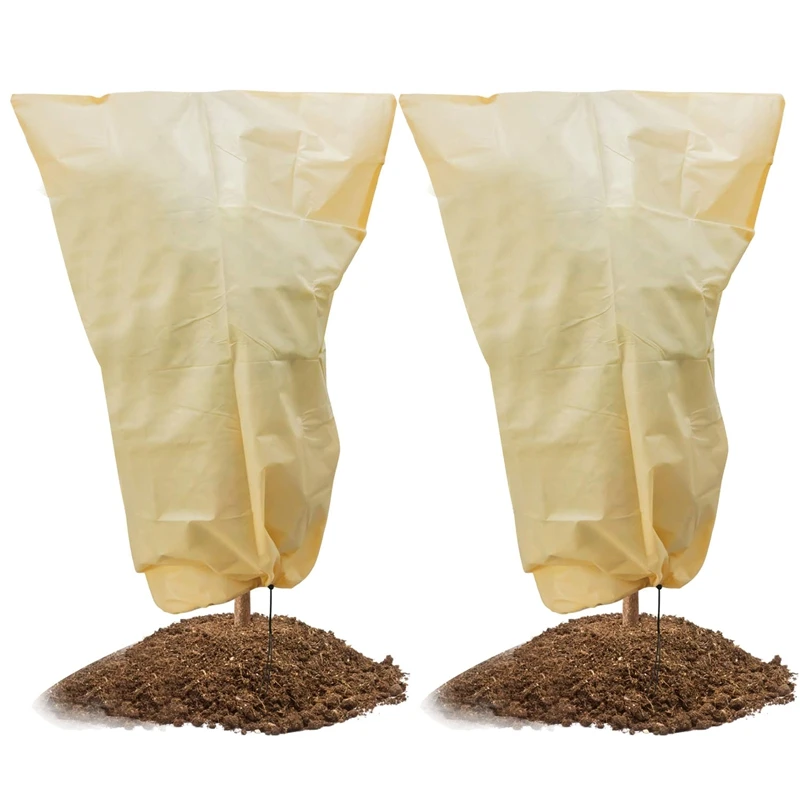 

Plant Cover for Frost Protection, Frost Cover Anti-Freeze Jacket Warm Blanket for Shrub and Trees to Keep Your Plants From Damag