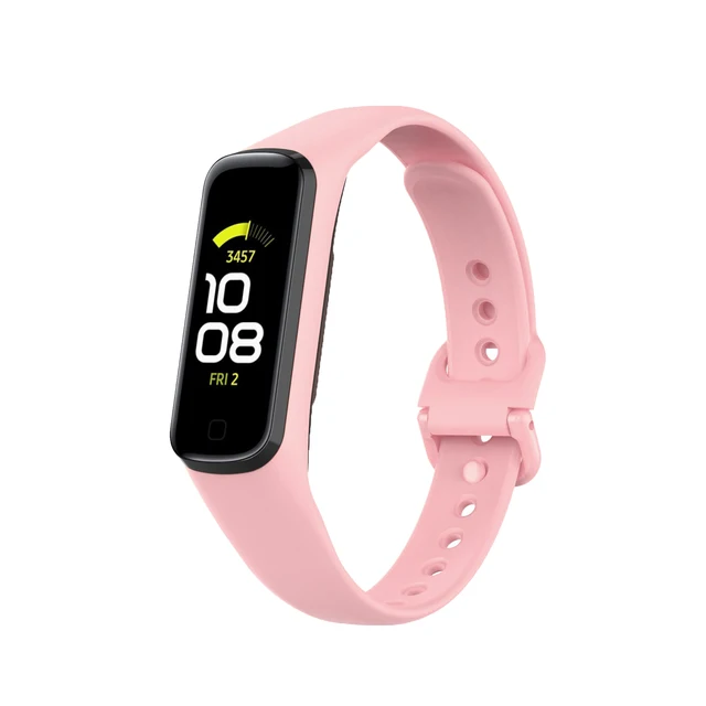 Silicone Sport Band Strap For Samsung Galaxy Fit 2 SM-R220 Watch Bracelet Replacement Watchband Correa For Samsung Galaxy Fit2 Pink