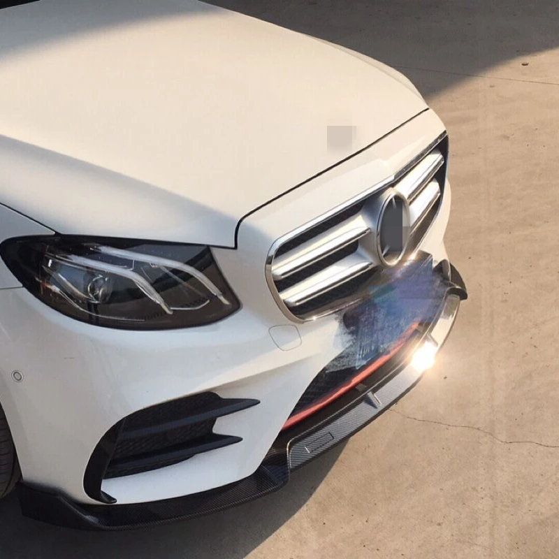 

UBUYUWANT Car ABS Front Bumper Lip Spoiler Auto Diffuser Bumper Protector Decoration For Mercedes-Benz W213 E200 E300 2016-2019