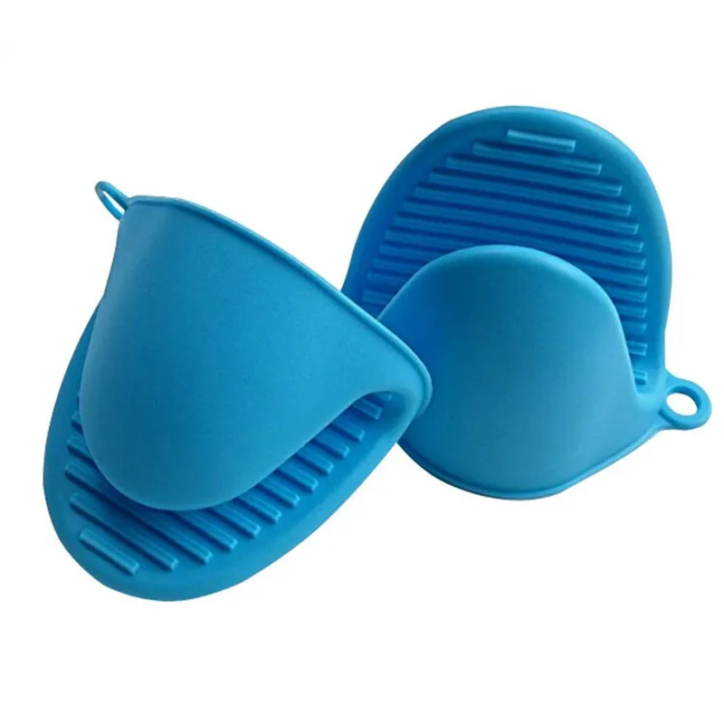 Silicone anti-scalding Oven Gloves Mitts Potholder Kitchen BBQ Gloves Tray Pot Dish Bowl Holder Oven Handschoen Hand Clip