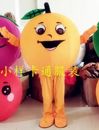 Apricot Фрукты Вишня ананас талисман костюм мультяшный герой талисман для вечеринка Хэллоуин карнавал день рождения Косплей необычная одежда - Цвет: Apricot