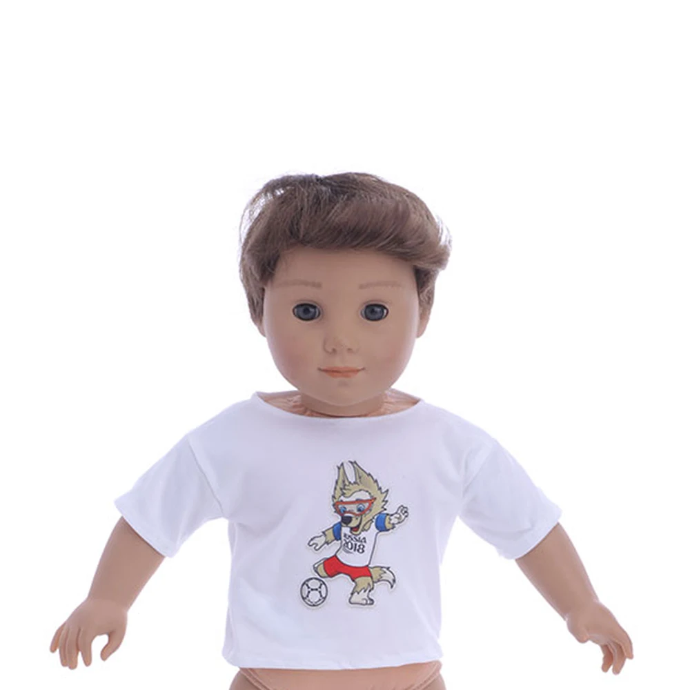 Barbie Doll Clothes Doll Clothes Accessories Doll Clothes Doll Accessories Doll Clothes Cotton Striped T-shirt Unisex Short Top Fit 18Inch American &43cm Reborn Baby Doll Accessories Generation Gifts