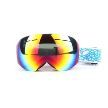 Лыжные очки, двухслойные, UV400, анти-туман, большая Лыжная маска, очки для катания на лыжах, для мужчин и женщин, очки для сноуборда, защитные очки