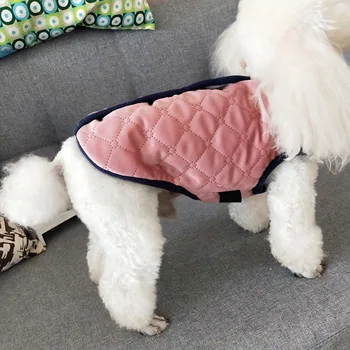 

Autumn Winter Keep Warm Pet Dog Puppy Vest Clothes Velvet Dog Coat Chihuahua French Bulldog Clothes Solid-Colored Warm Outfits