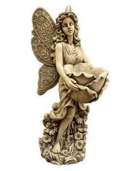 

Decorative figure Fairy in concrete-stone for outdoor garden 80x31cm.