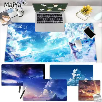 

Maiya Beautiful Anime Blue Sky cloud Beautiful Anime DIY Design Pattern Game mousepad Rubber PC Computer Gaming mousepad