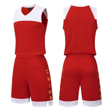 CH Для мужчин баскетбольное костюм wo Для мужчин униформа для игры в баскетбол в колледже спортивный комплект: рубашка и шорты комплект спортивной дышащий характеристики ковриков с печатью под заказ