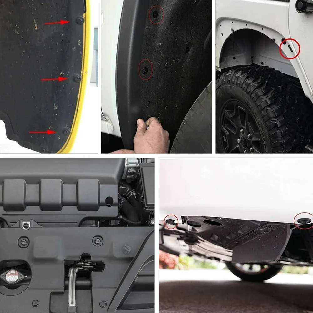 ACROPIX Plastic Rivet Bumper Fastener Clips Retainer Fit for Jeep