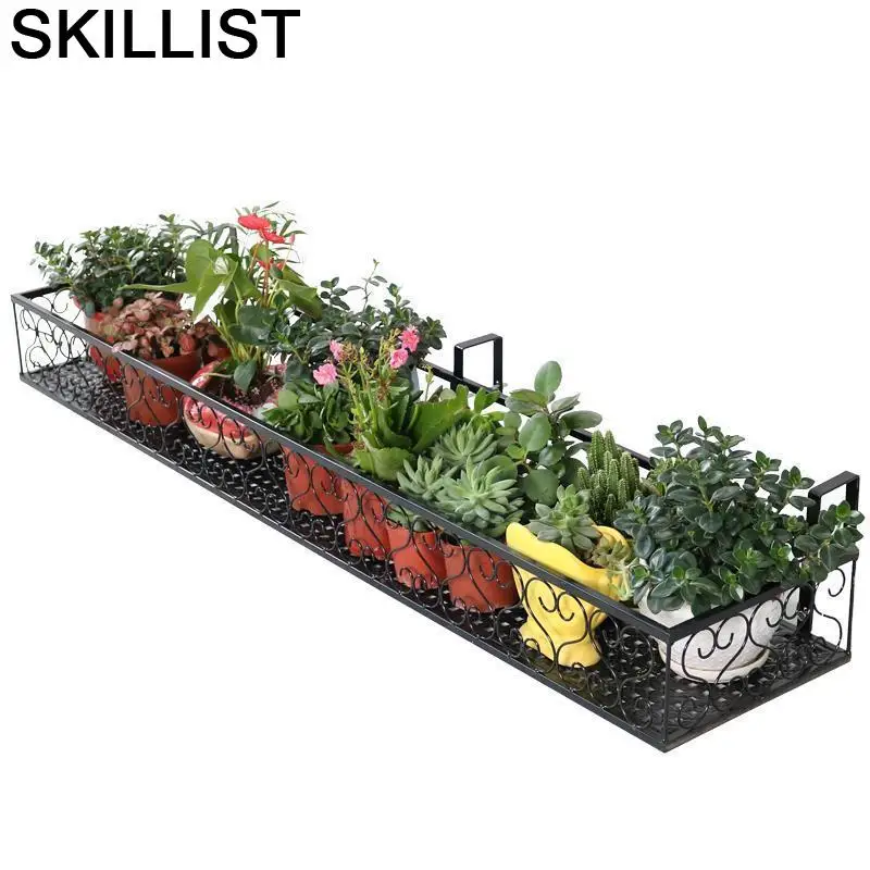 Exterieur Scaffali In Metallo A Ripiani Decoration Terrasse Balkon Dekorasyon Flower Balcon Stand Balcony Plant Shelf | - Цена: 