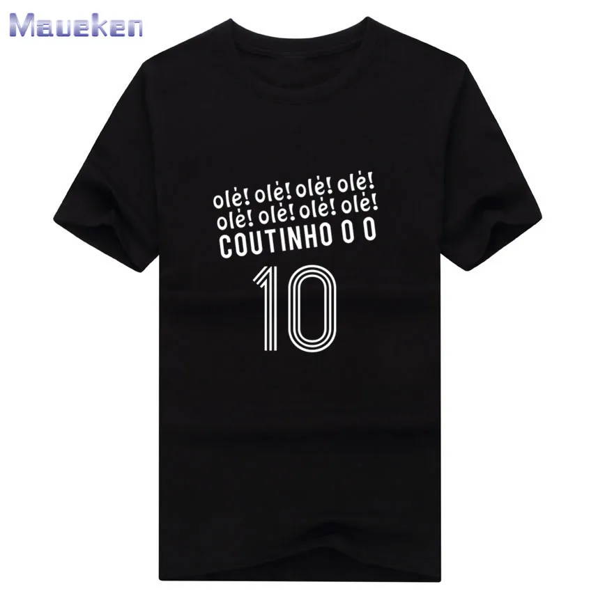 Летняя модная футболка ole loe Philip Coutinho o, футболка из хлопка, мужская повседневная футболка для поклонников, подарок 0801-3