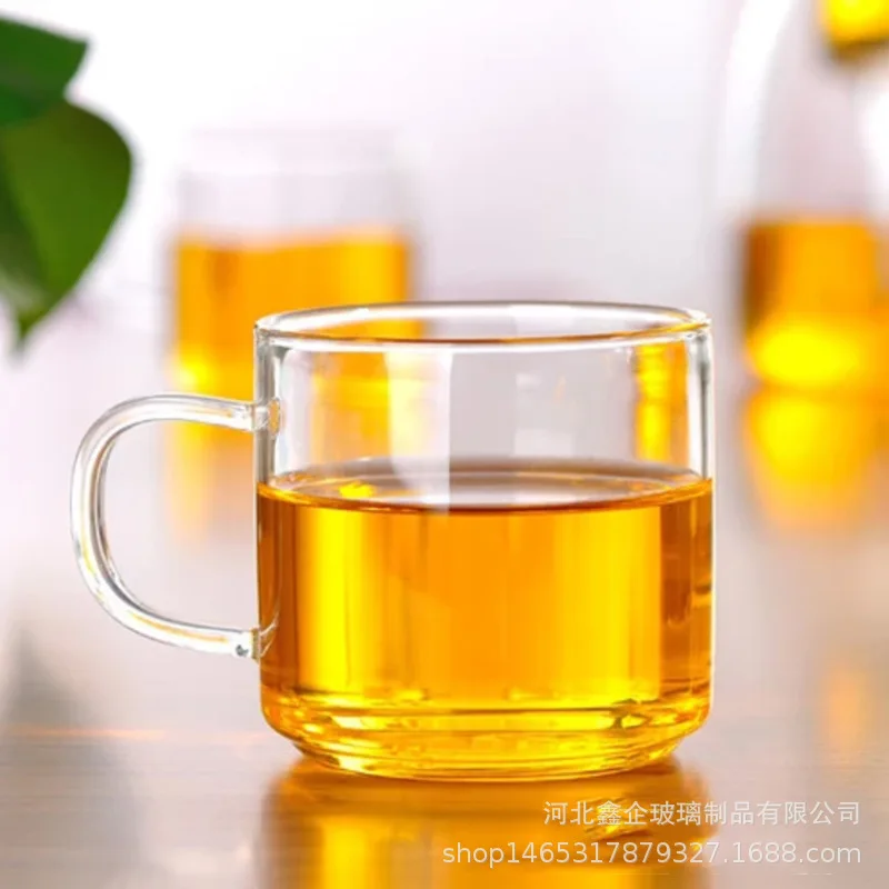 Special Offer Kung Fu Tea Cup 120 Ml Tea Borosilicate Transparent Glass Small Teacup with Handle Tumbler Teacup