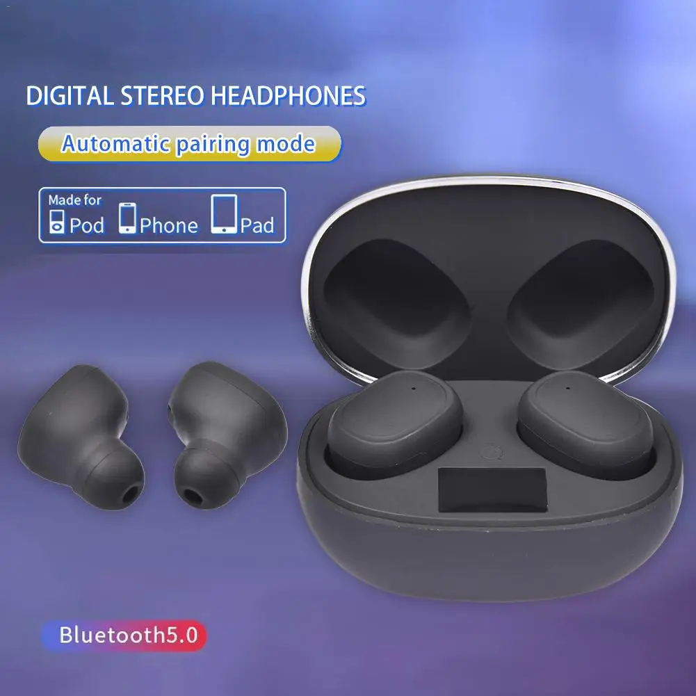 K28 TWS Bluetooth гарнитура 5,0 настоящий беспроводной двойной в уши цифровой дисплей стерео наушники с упаковочной коробкой