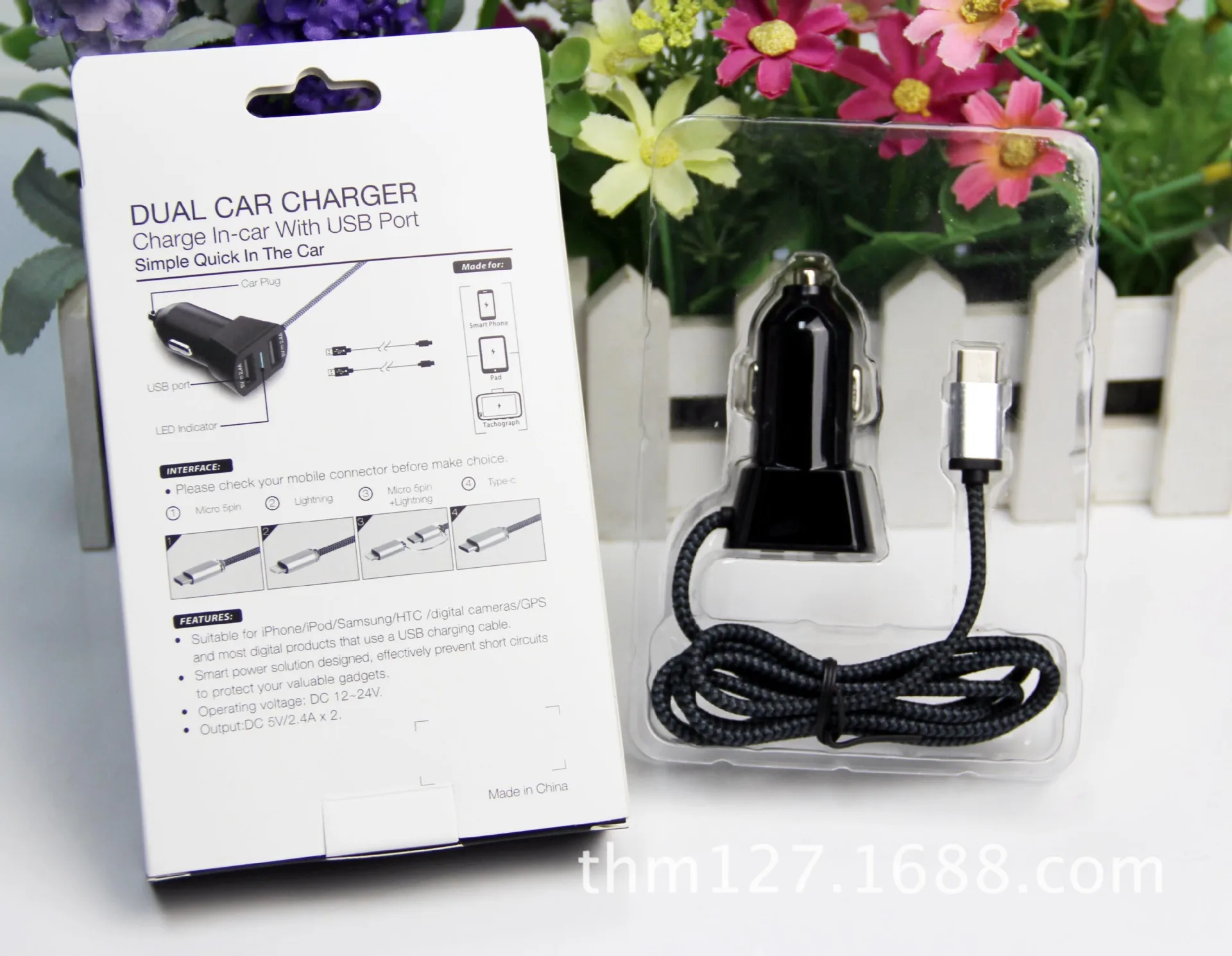 Мини Автомобильное зарядное устройство, двойной зарядное устройство USB, 4.8A большое зарядное устройство тока, huawei Зарядка Мобильного Телефона