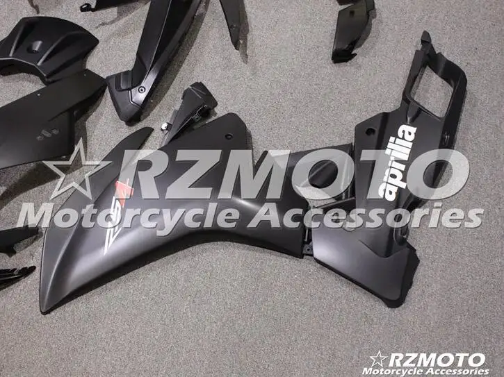 Мотоцикл инъекции ABS Полный обтекатели комплект подходит для Aprilia RS4 50 125 2012 2013 12 13 14 15 тела набор черный матовый