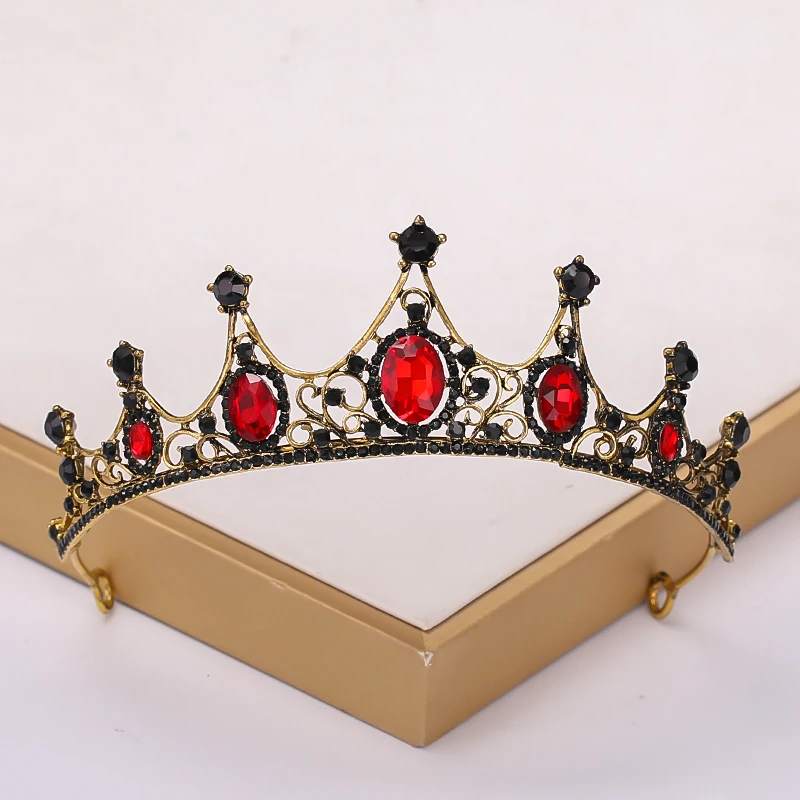 Baroque Vintage Tiara And Crowns Crystal Rhinestone Wedding Hair Accessories Queen Princess Crown More Design Head Jewelry