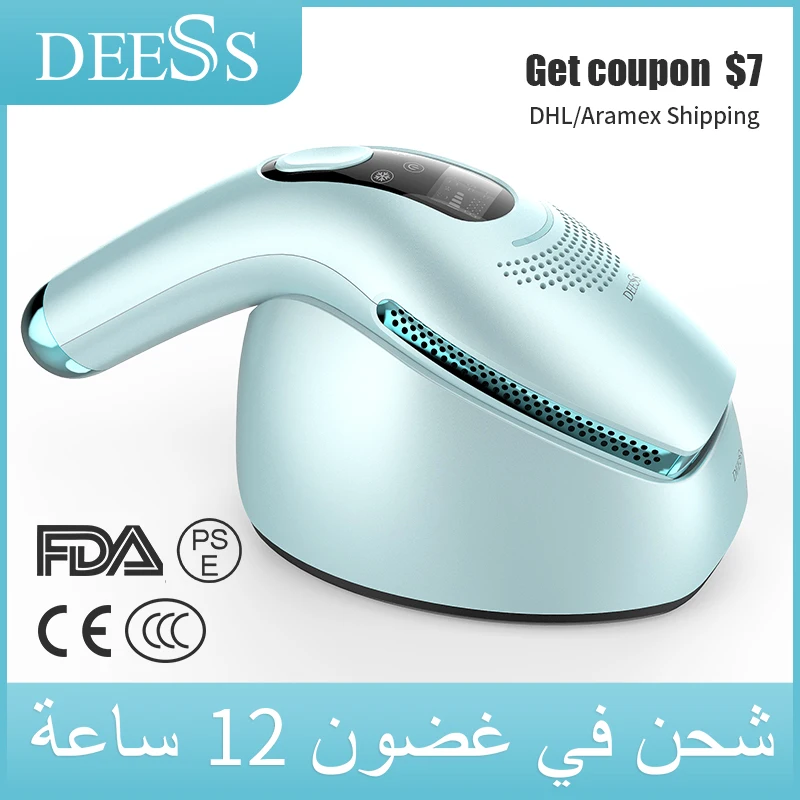 DEESS GP590 перманентное удаление волос лазерный эпилятор ICE COOL IPL с неограниченными