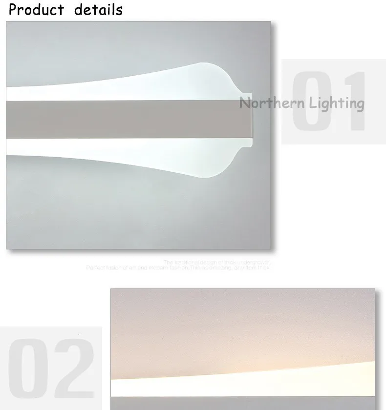 400-1200 мм светильник для ванной комнаты современный противотуманный настенный акриловый зеркальный светильник для спальни Санузел 85-265 в