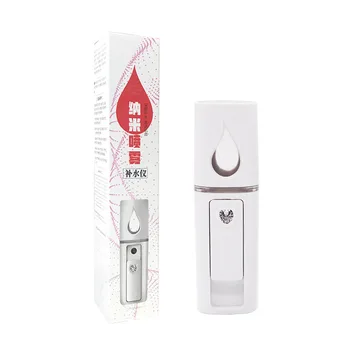 

Portable beauty steaming face mist humidifier with power bank negative ion nano mist spray water steamer replenishing instrument