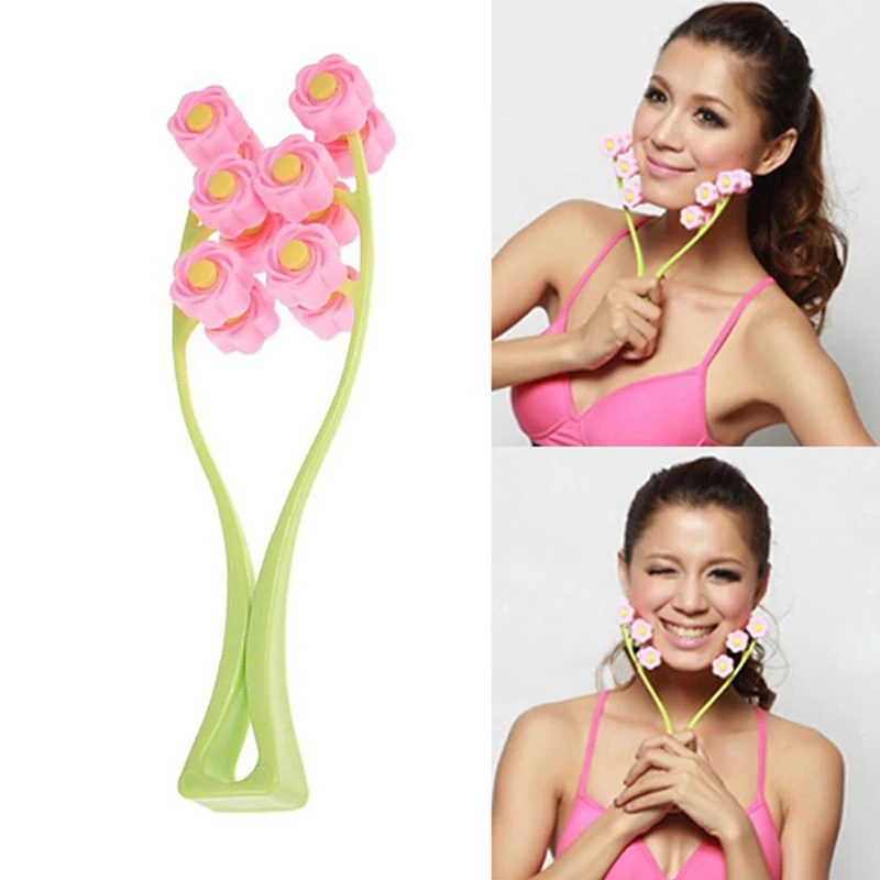 Portable Double Face Up Roller Massage Slimming Remove Chin Facial Anti-Wrinkle Massager Beauty Skin Care Tool TSLM2 | Красота и