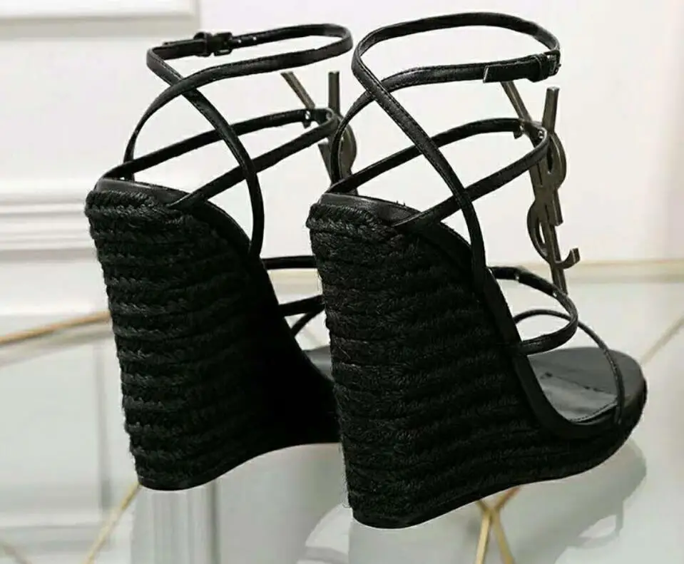 Nuevas Sandalias cómodas de moda para mujer en Sandalias de tacón alto para mujer talla 35-42