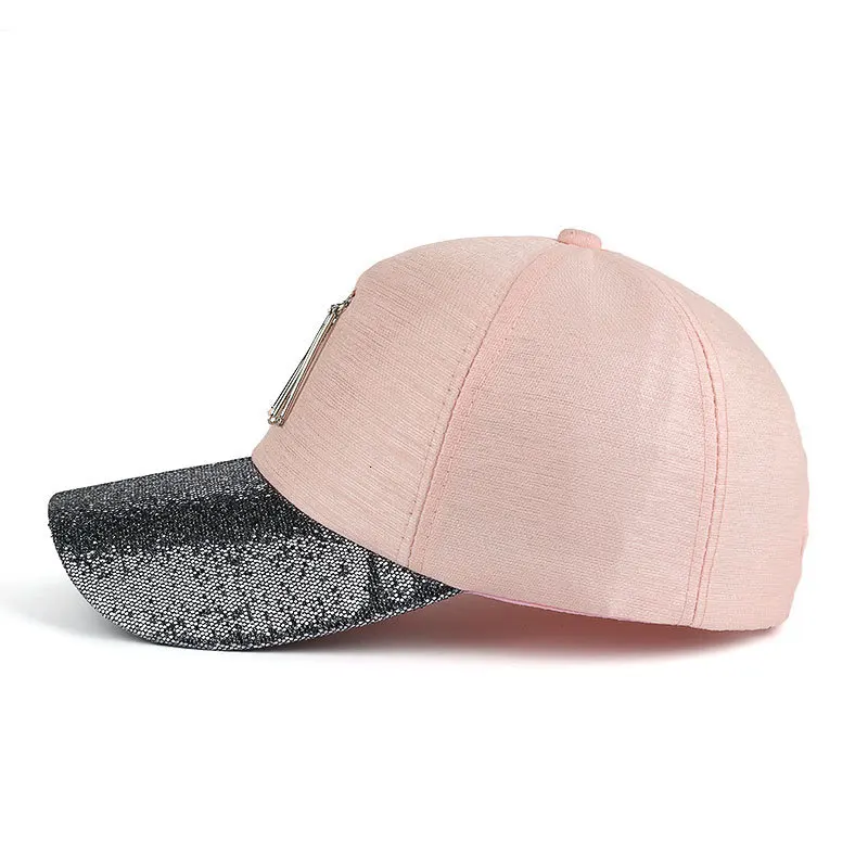 Летняя бейсбольная кепка с металлическим листком для отдыха на открытом воздухе, остроконечная Кепка B423