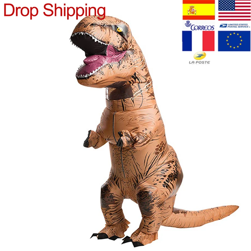T-REX маскоты надувной костюм для ребенка аниме косплэй динозавр животных комбинезон подарок на день рождения для женщин Человек disfraz