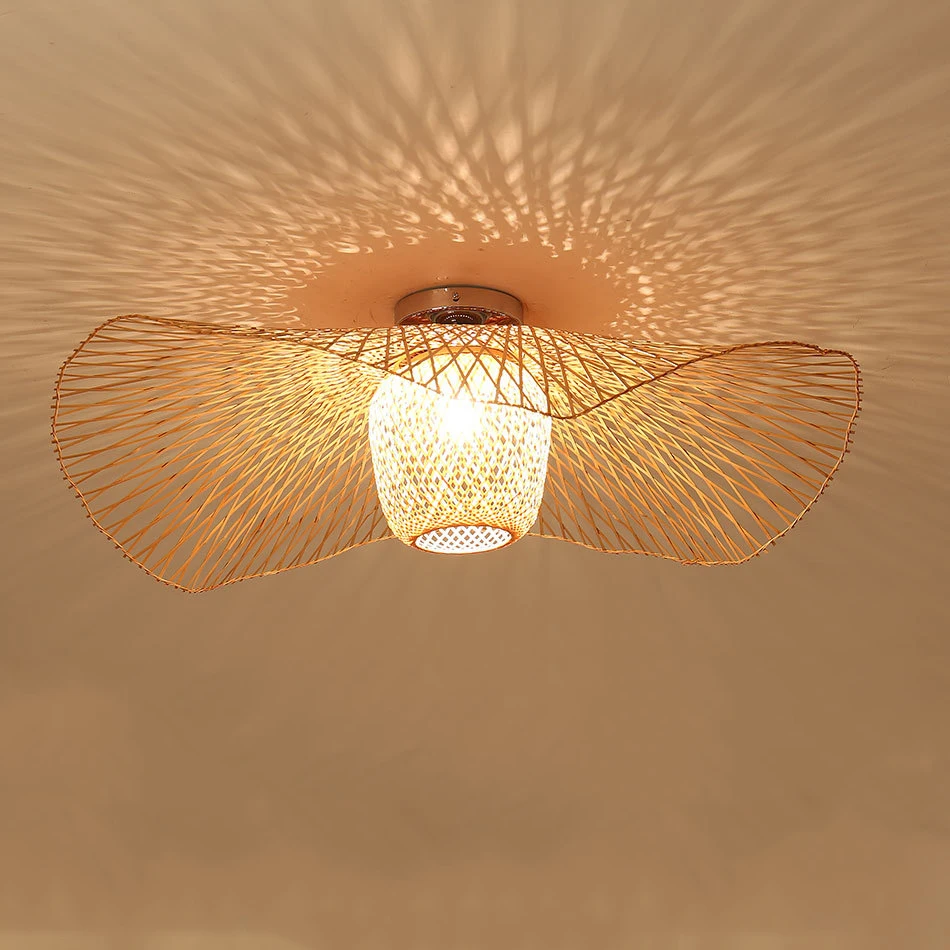 Pendant Lights Pendant Lamp Chinese Style Bamboo Pendant Lights for Dining Room Restaurant
