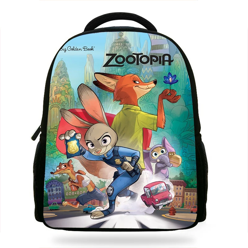 14 дюймов Infantil Дети Мультфильм Mochila для девочек школьные сумки Zootopia печать рюкзак ребенок Мальчики ранец