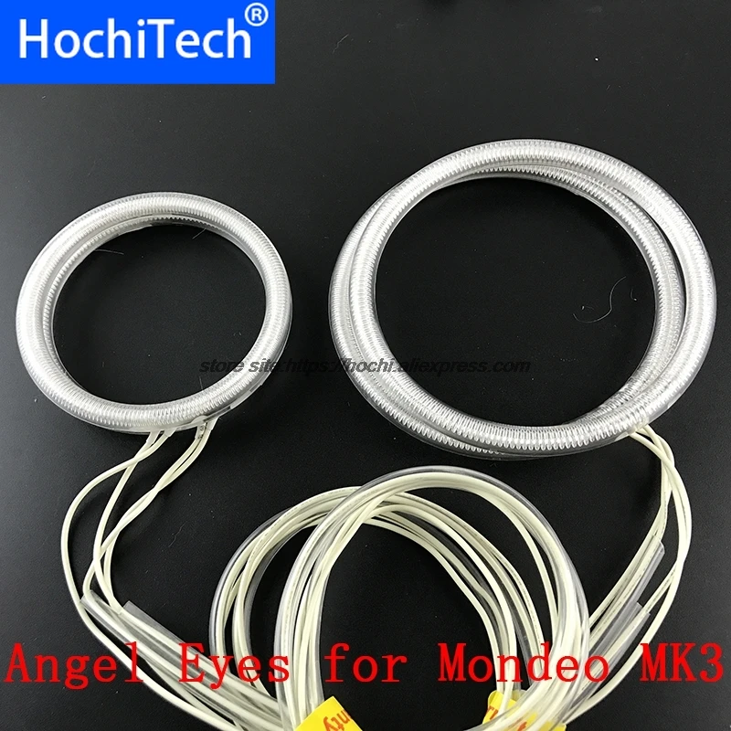 HochiTech WHITE 6000K CCFL Headlight Halo Angel Demon Eyes Kit angel eyes light for FORD Mondeo MK3 2001 02 03 04 2005 2006 2007 |