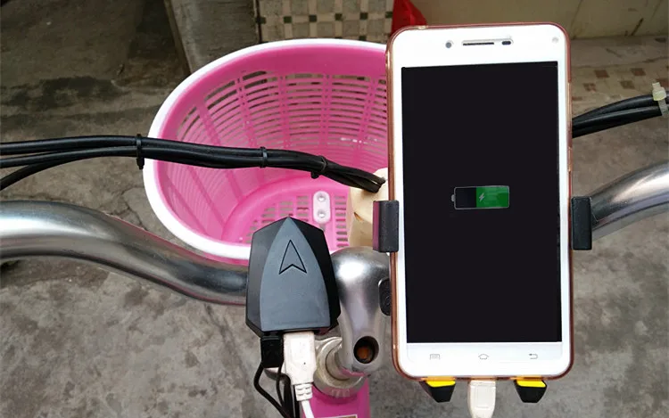 Universal Bicycle USB Charger 12v 24v 36v 48v 60v 72v 80v-5V 2A Mobile Phone Faster charger For Electric Scooter Vehicle E Bike