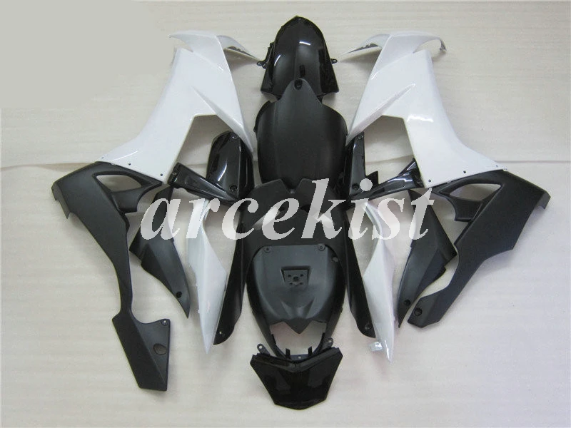 Антиблокировочная система, мотоциклетные обтекатели комплект подходит для kawasaki Ninja ZX-10R zx10r 10r 2009 2009 2010 08 09 10 изготовленный на заказ белого и черного цвета