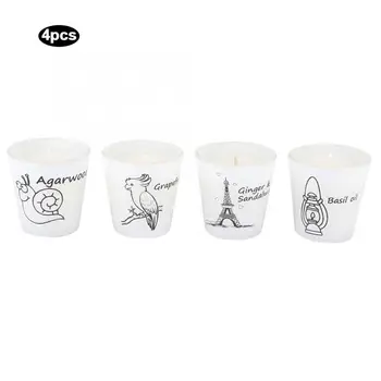 

Scented wax non-toxic aromatherapy scented stress relief candle 4 pieces for home party wedding decoration gift