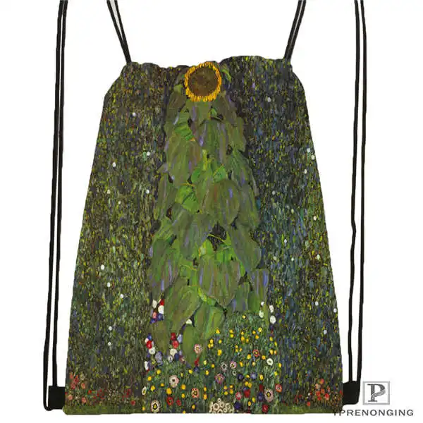 Drawstring Backpack Custom gustav_klimt_@ 1 походная сумка на шнурке милый рюкзак для детей(черная спинка) 31x40 см#2018612-01-(5 - Цвет: Drawstring Backpack
