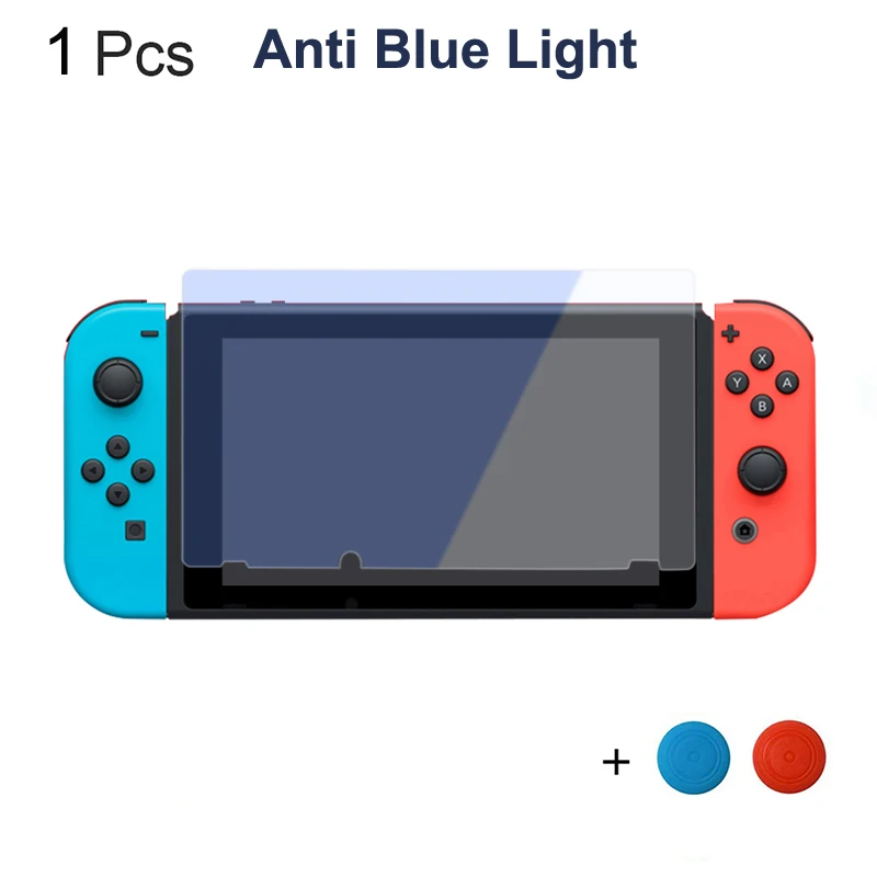 Высококачественная защитная пленка из закаленного стекла для Kind Switch NS NX, защита от царапин для ЖК-экрана 9 H, защитная пленка - Цвет: anti blue light